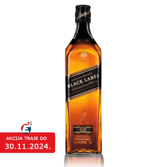 Viski Johnnie Walker Black Label Naked 0.7L