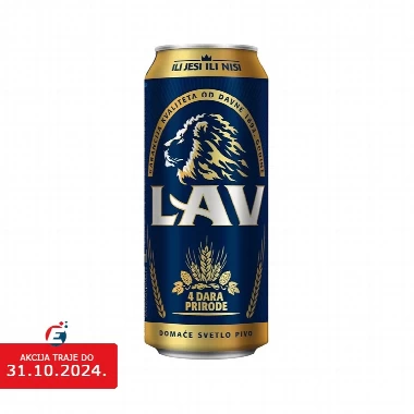 Lav Pivo 0.5L u limenci u paketu od 24 komada